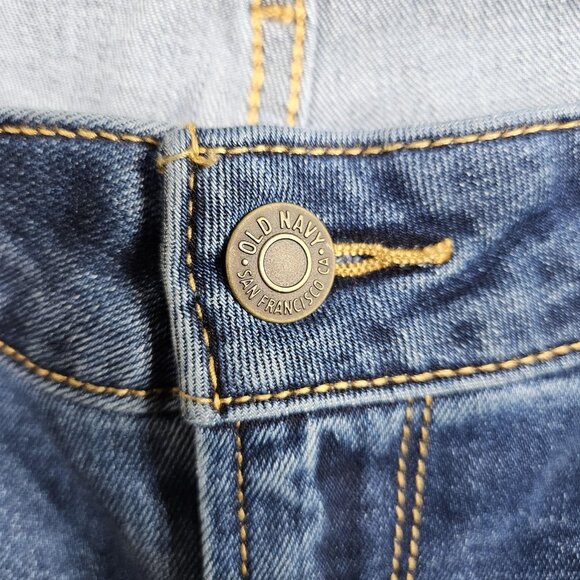 Old Navy Jeans Womens 14 Blue Mid Rise Kicker Boot Cut Stretch Denim Casual - Picture 5 of 11